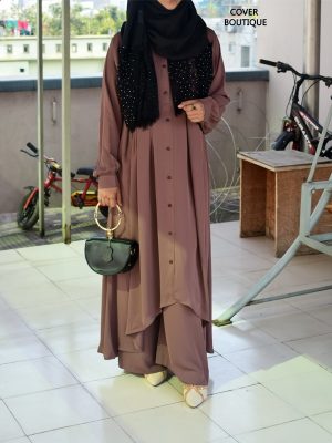 Sahara Top with palazzo (chestnut)