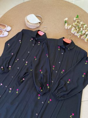 RASHNA ABAYA TULIP EMBROIDERY