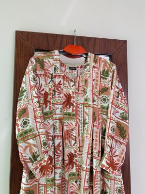 MALAIKA KURTI HAWAIIYAN PRINT