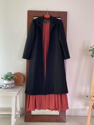 STRIPE LONG COAT